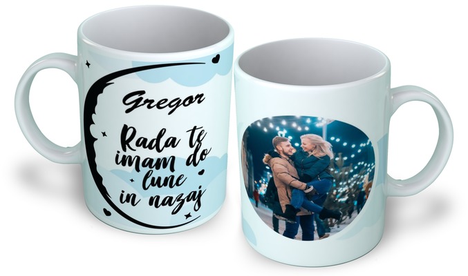 foto skodelica: Rada te imam do lune in nazaj