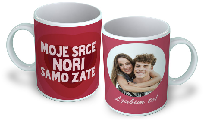 foto skodelica: Moje srce nori samo zate